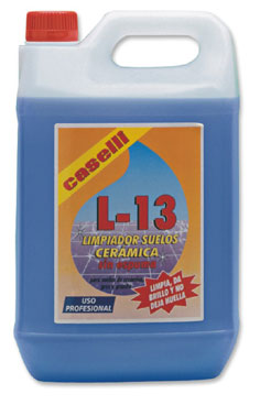 L-13 Limpiador suelos cermicos. SIN ESPUMA