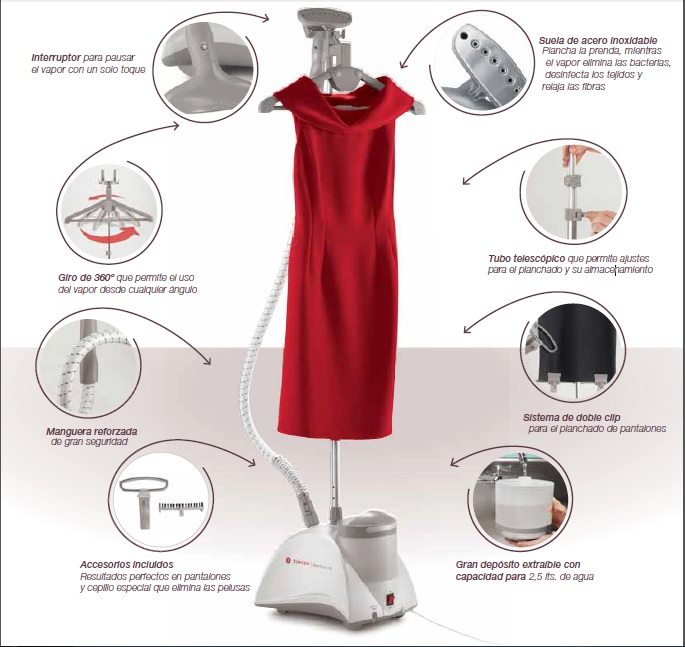 Centro planchado vertical Singer SWP